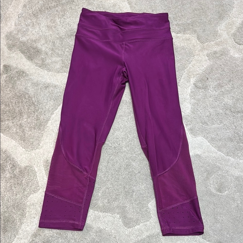 RBX Purple Capri Leggings Moisture-Wicking